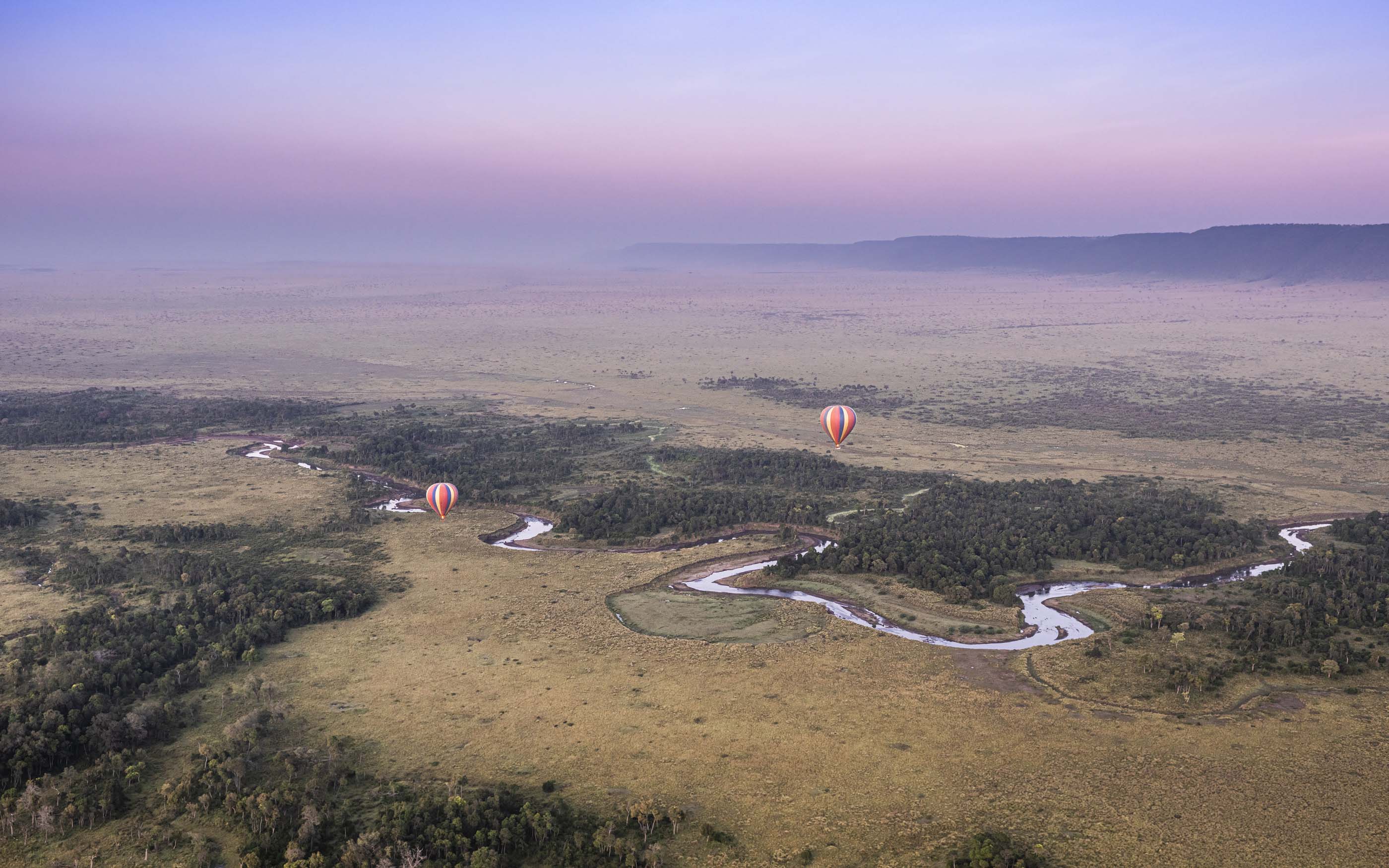 Hot Air Balloon on a Luxury Kenya Safari